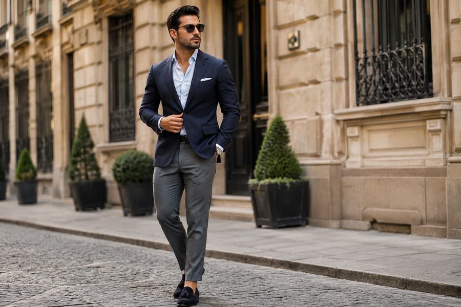 Erkek Slim Fit Blazer Ceket