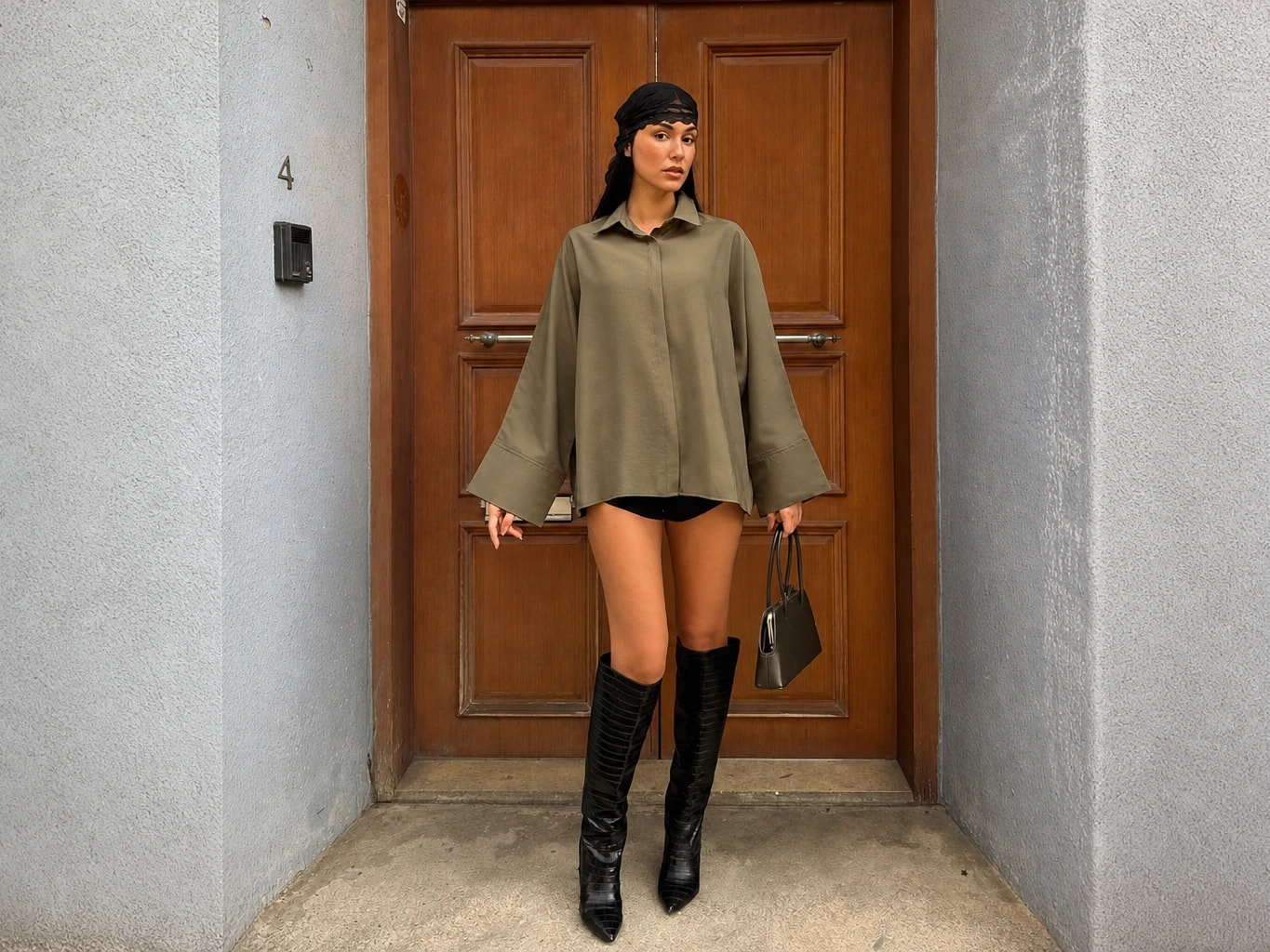 Shirt with Wide Cuffs