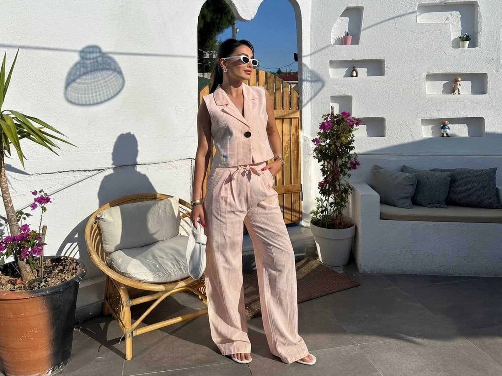 Single-Button Vest and Trousers Set
