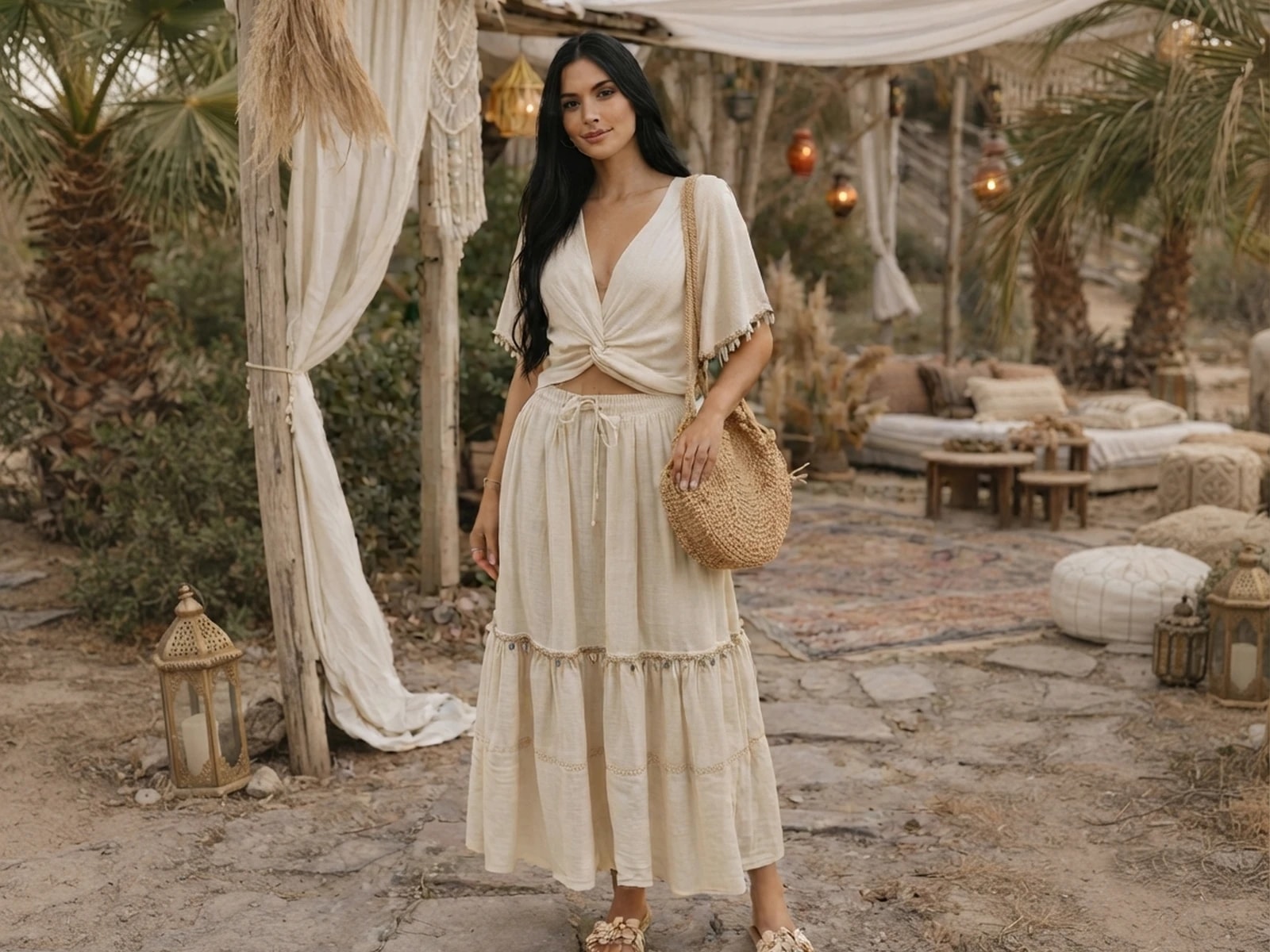 Linen Fabric Two-Piece Set