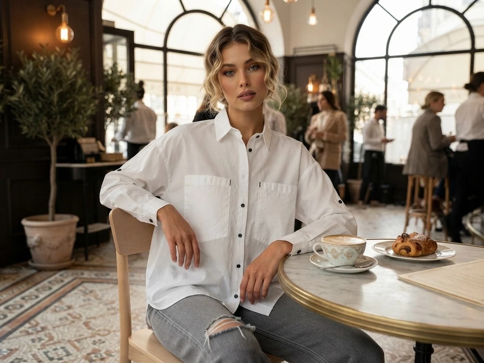 Parisyan Oversize Cepli Gömlek