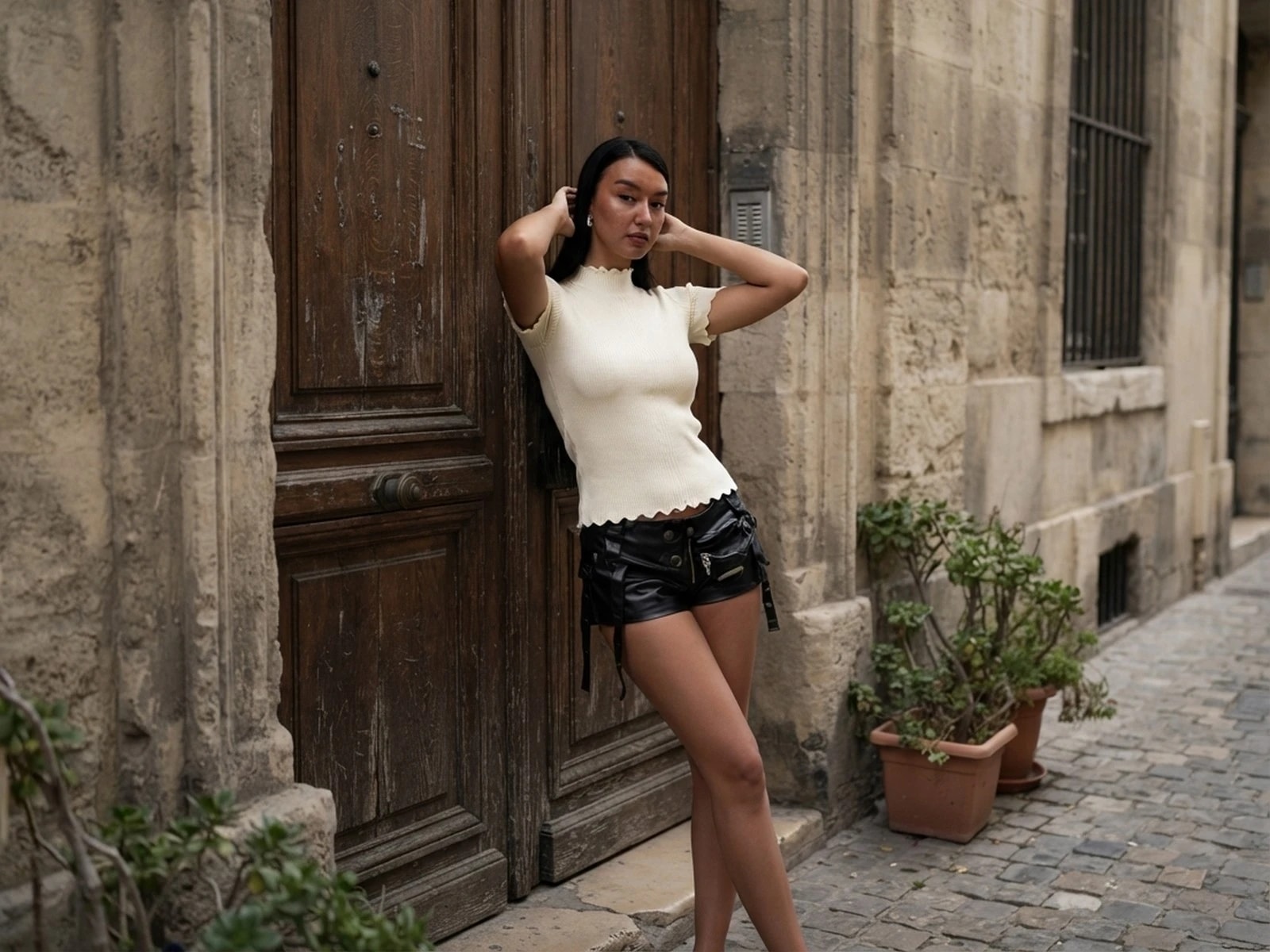 Wavy-Edged Knitwear