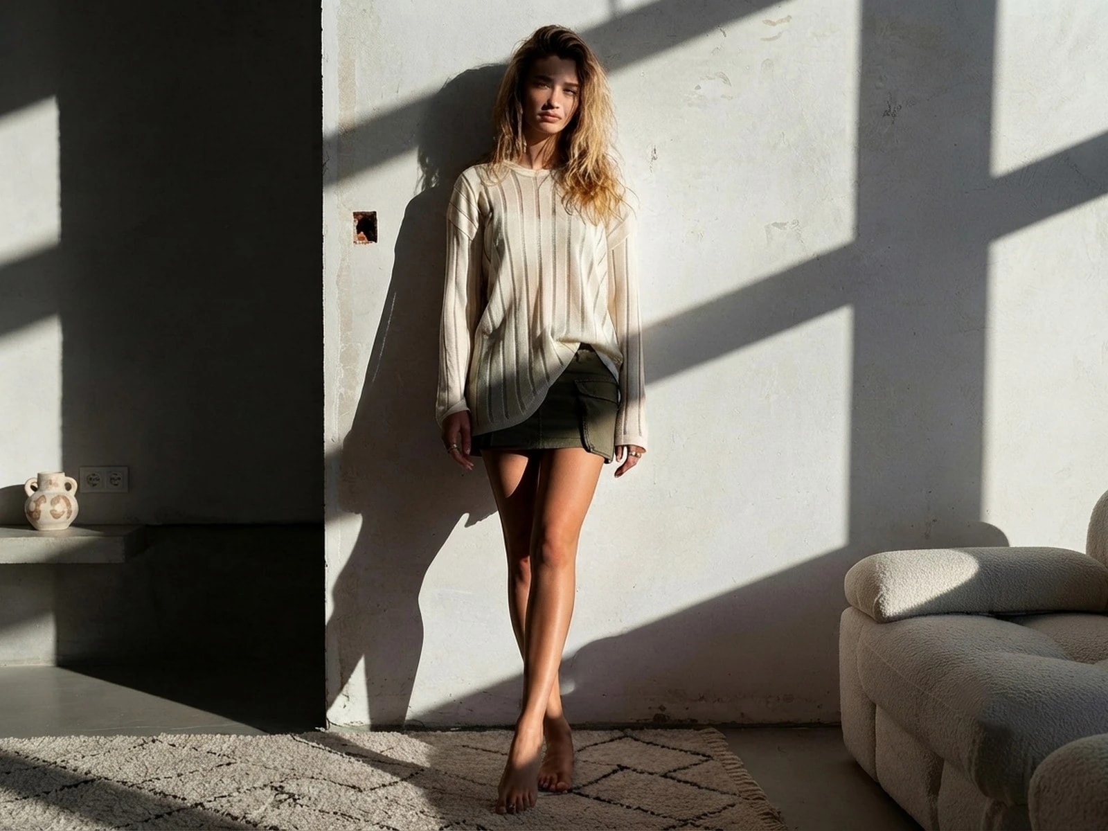 Boho-Chic Desenli Mevsimlik Triko
