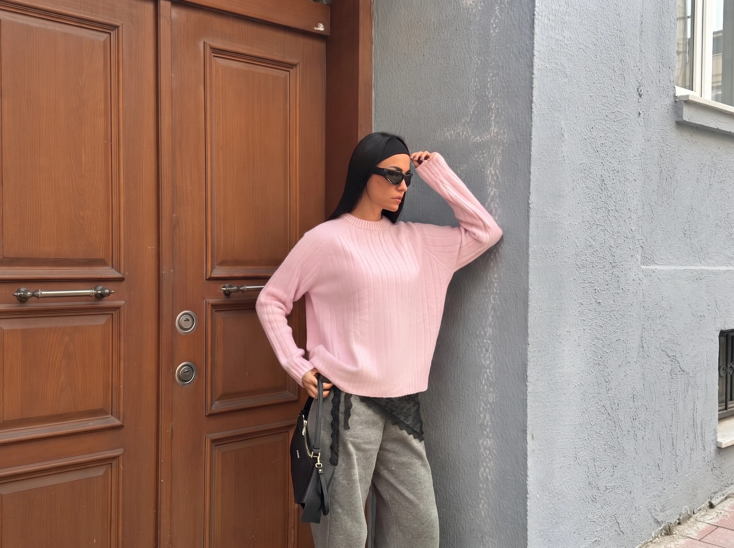 Soft-Textured Crew-Neck Knitwear