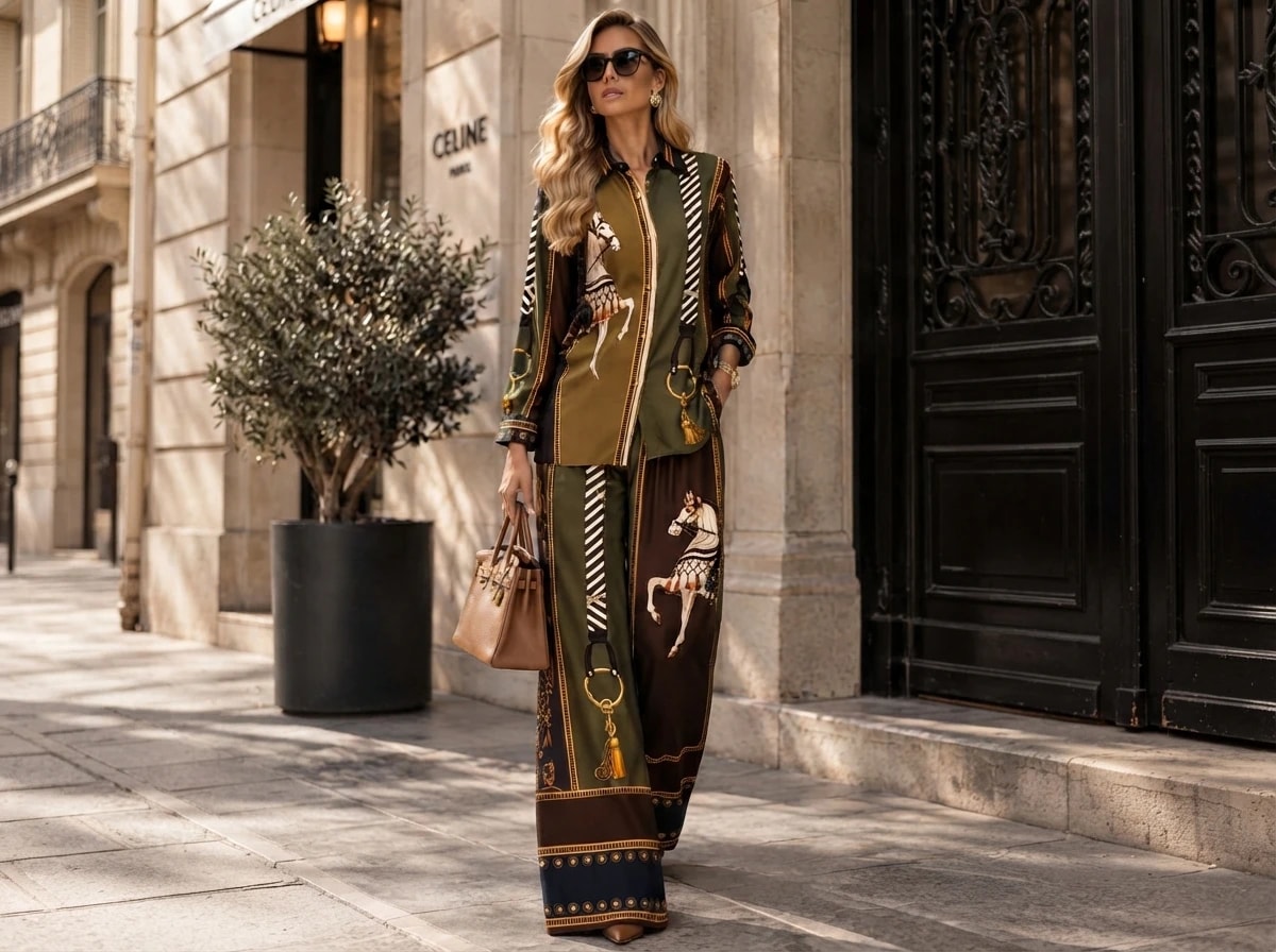Hermes Shirt and Trousers Set