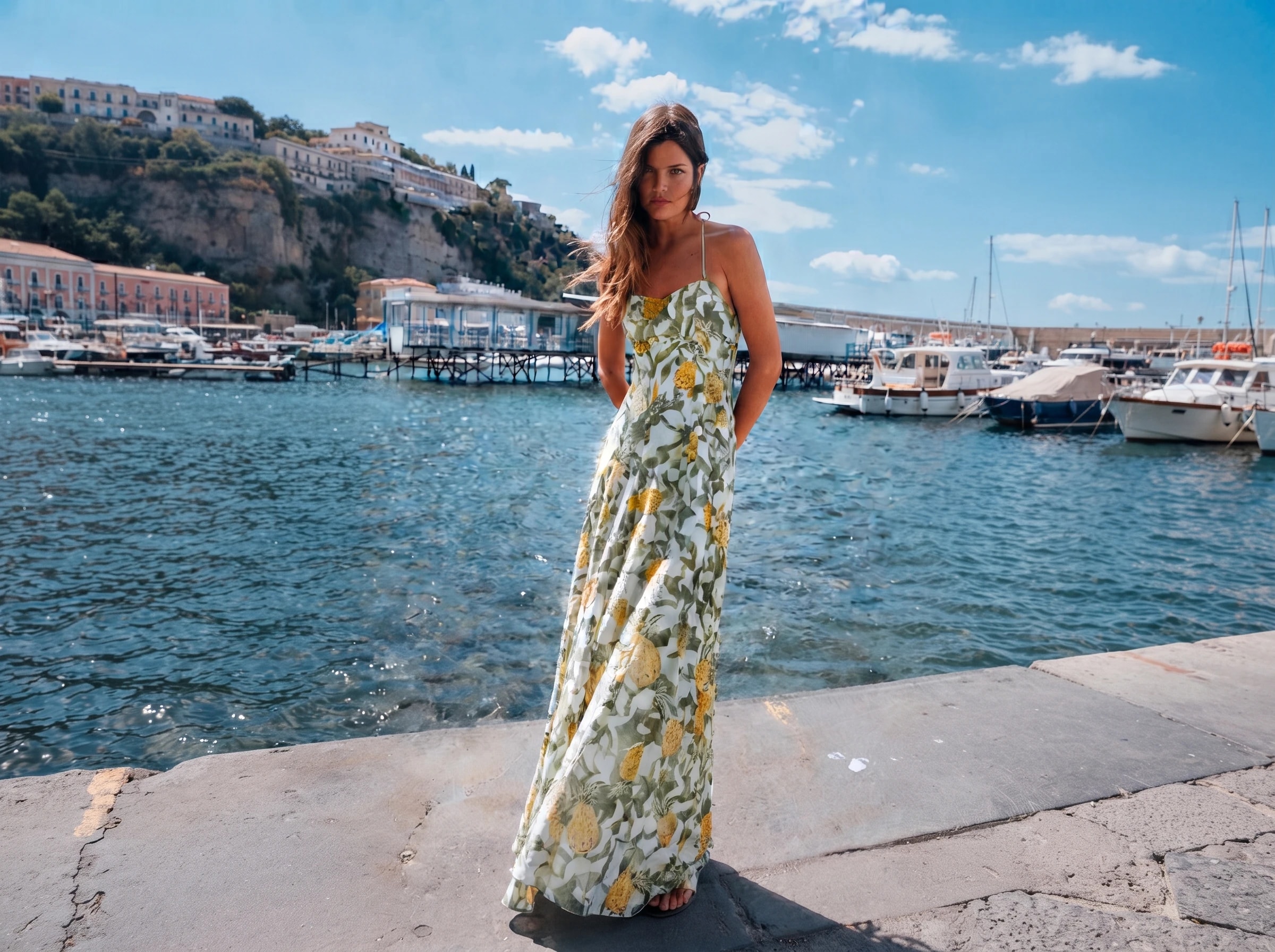 Floral Print Strappy Dress