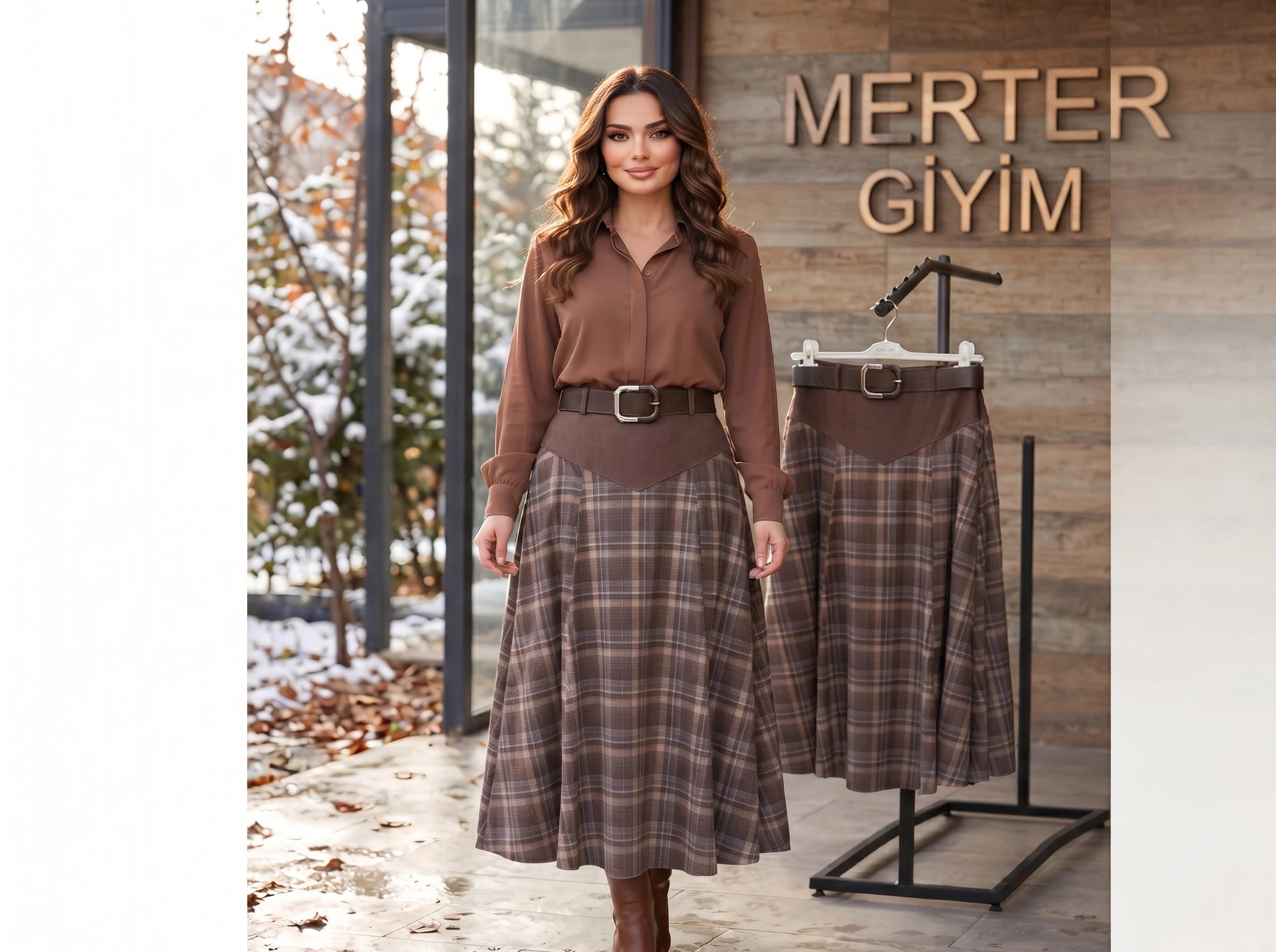 Winter Plaid Skirt
