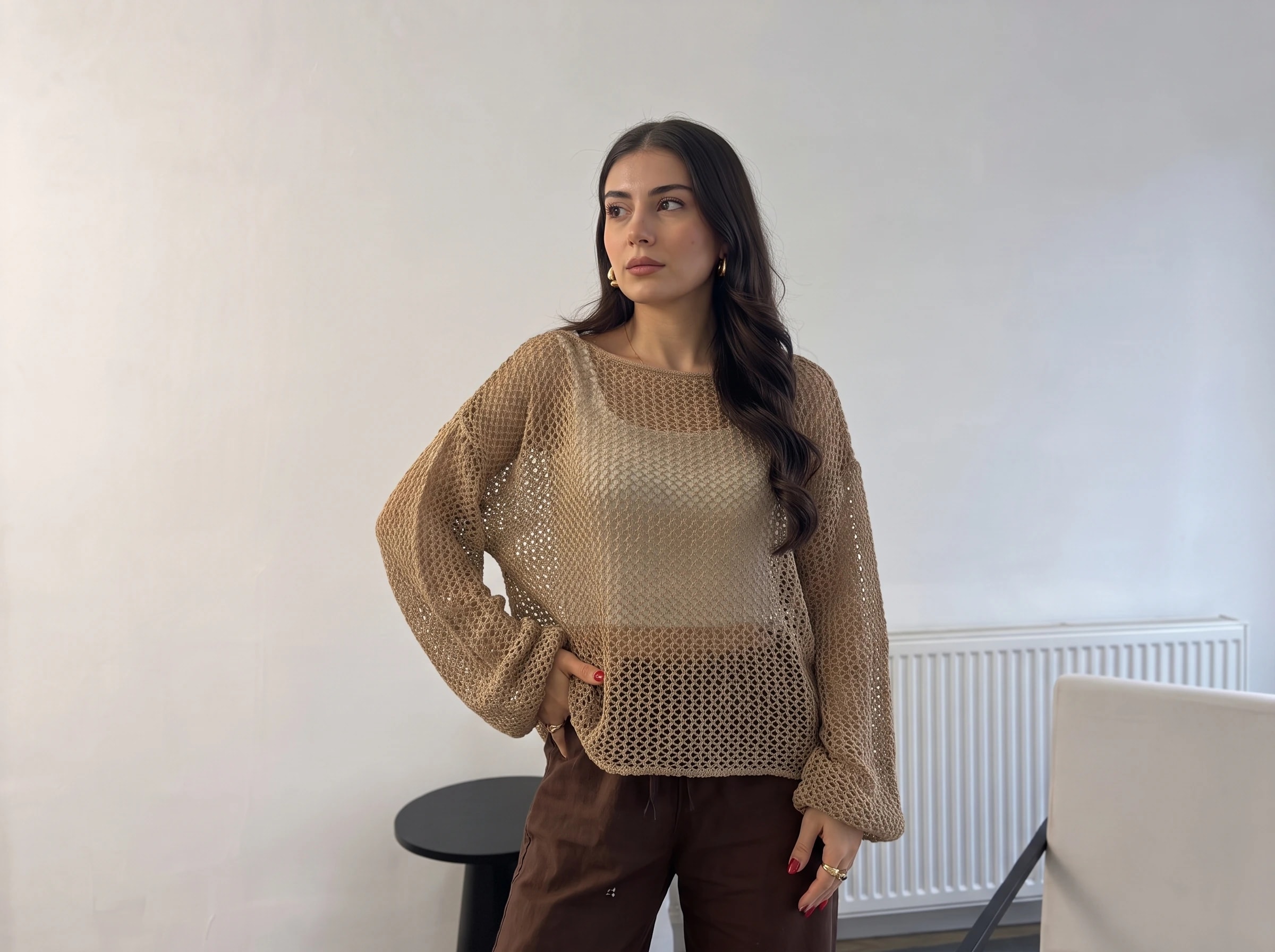 Openwork Blouse