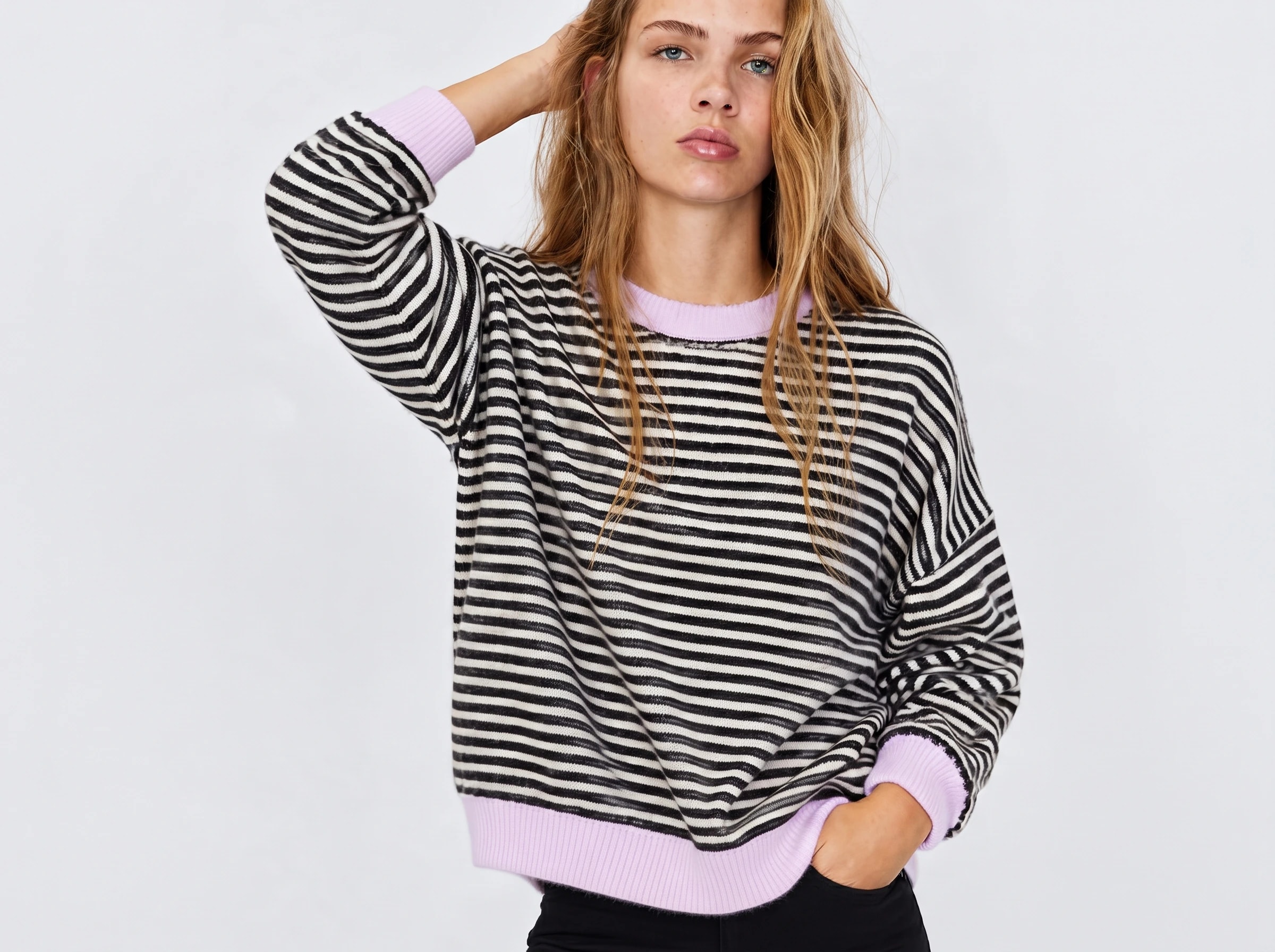 Striped Knit Sweater