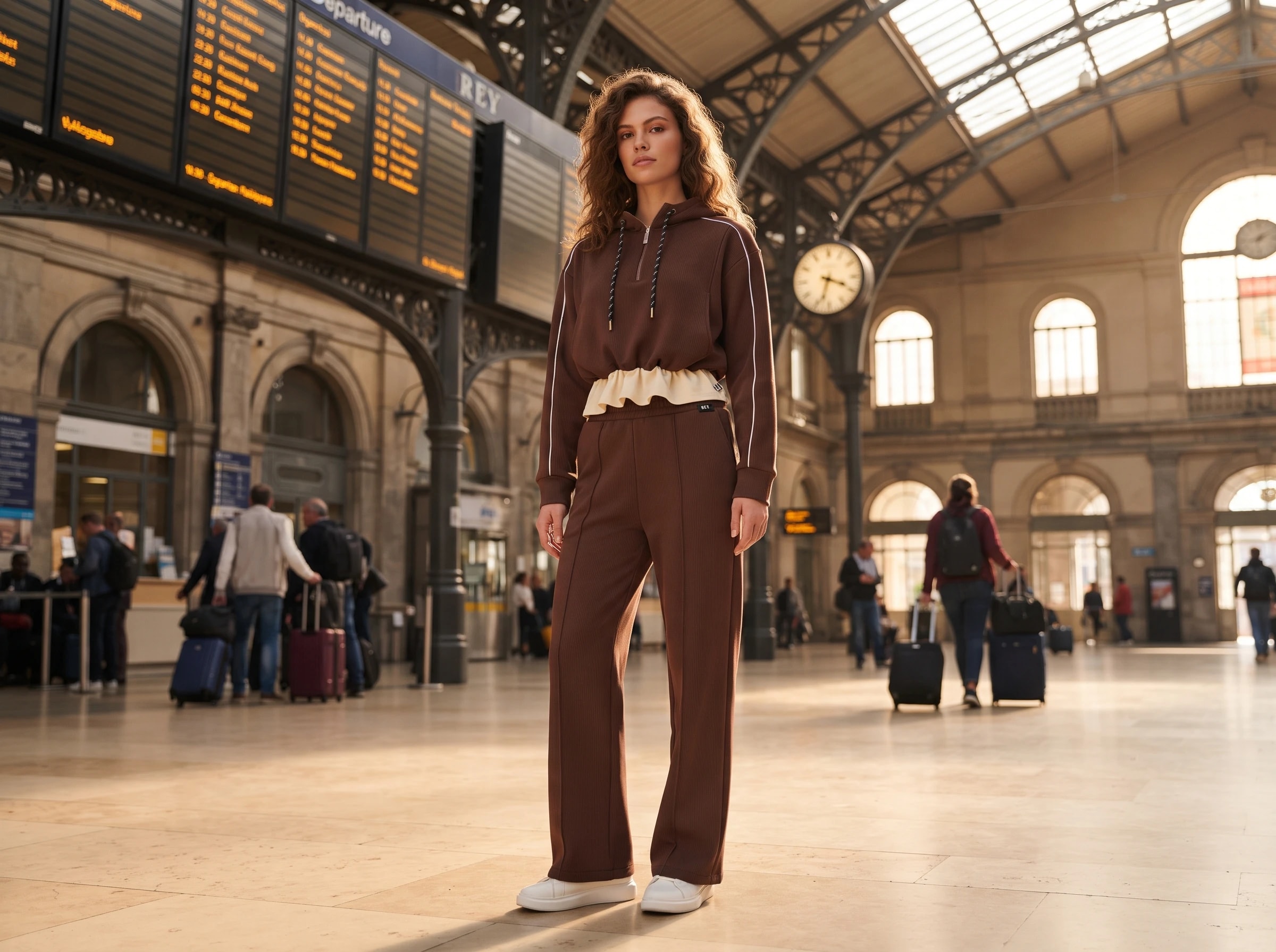 Zip-Up Sweatshirt Tracksuit Set