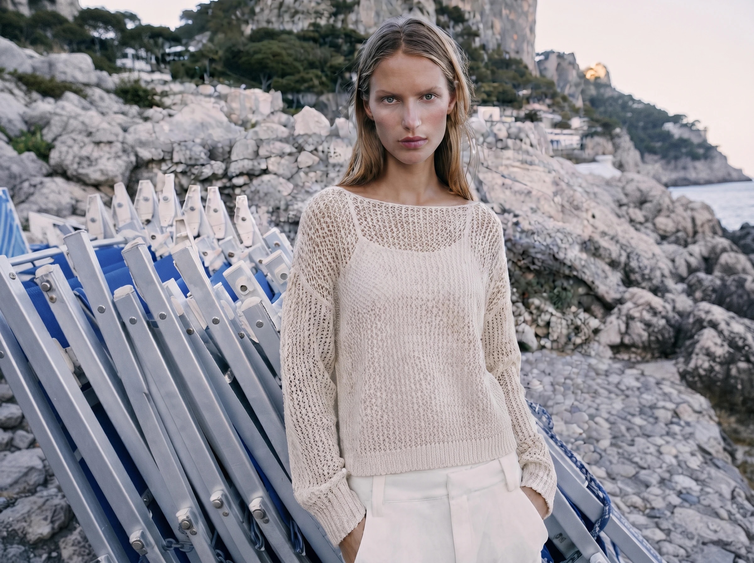 Mesh Knit Sweater
